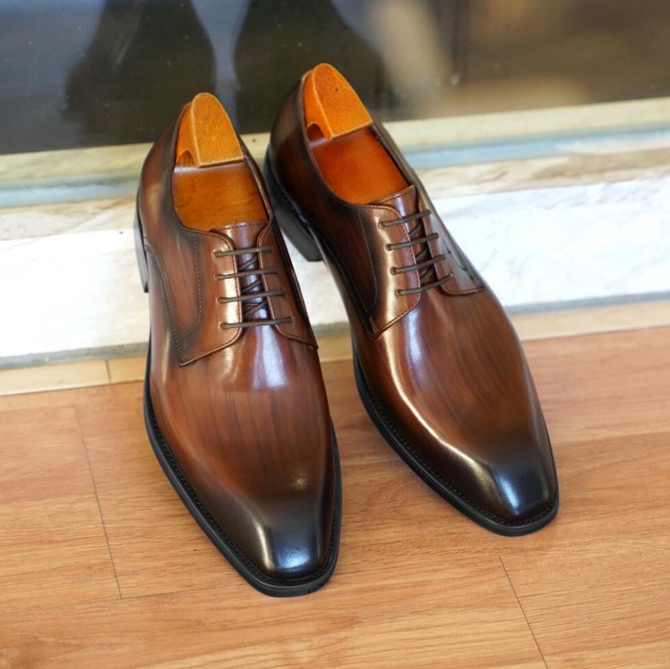 Men'S Luxury Formal Wear Brands - Designer Leather Mens Wholecut Shoes Luxury