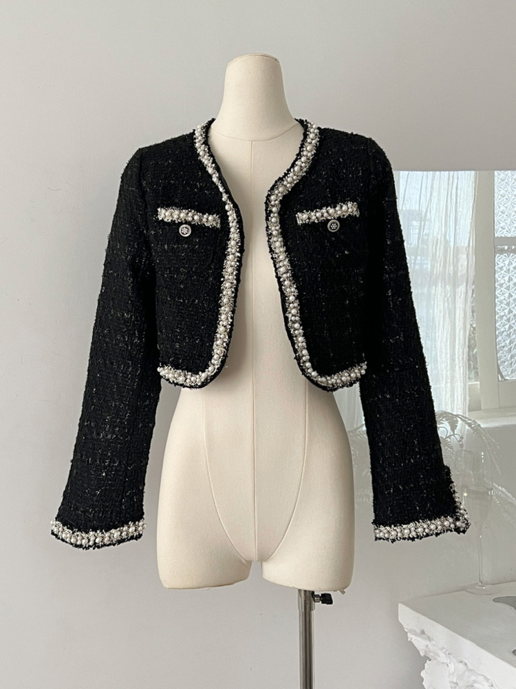 Wool Suit Jacket - Women Short Jacket Coat + Dress