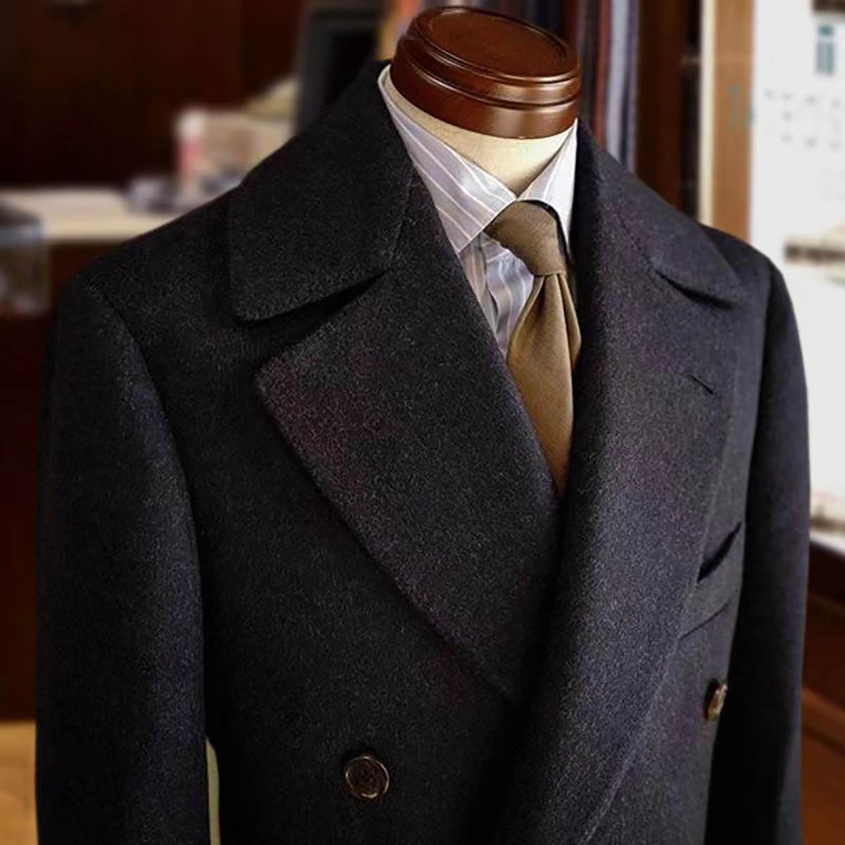 Men'S Vintage Formal Wear - Customized Vintage Fashion Wool Mens Coat