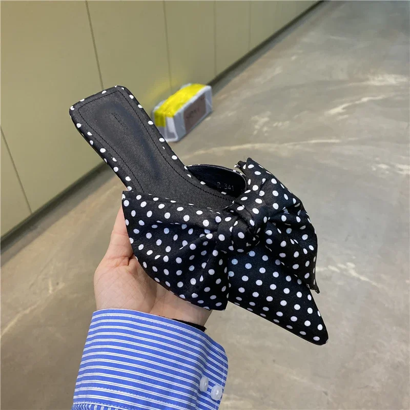 Women Sandals Oversize Bowtie  - Satin Bow Tie review and price