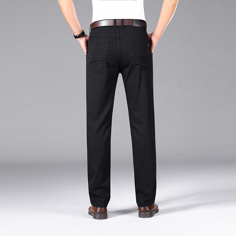 Pure Black Jeans Men's Summer  - Men Formal Wear With Jeans review and price