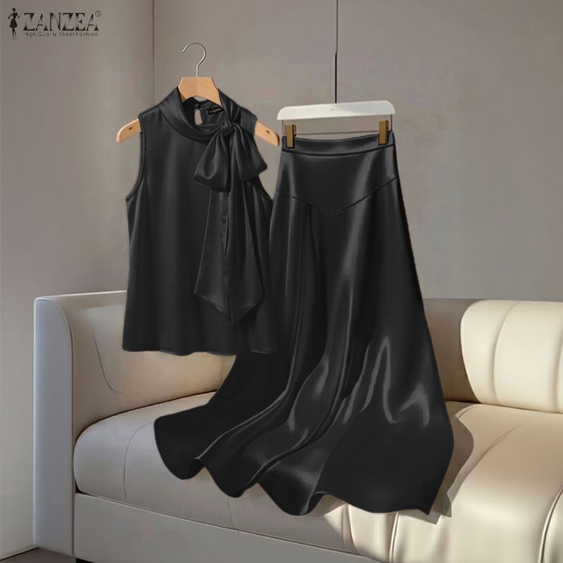 2PCS French Chic Party Outfit  - Satin Bow Tie review and price