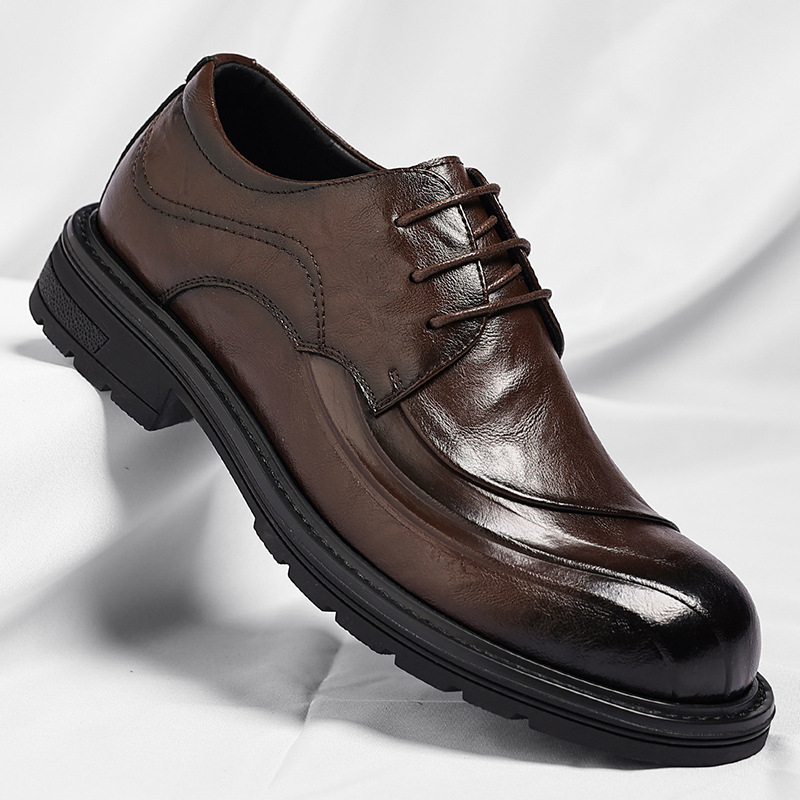 Brown Burnished Genuine Leathe - Men Formal Wear For Wedding review and price