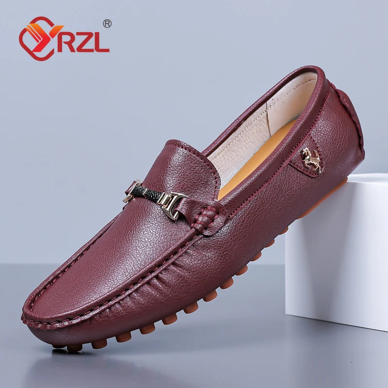 YRZL Loafers Men Shoes PU Leat - Men'S Luxury Formal Wear Brands review and price