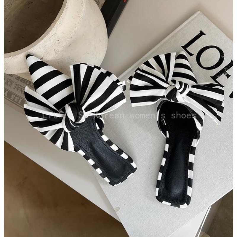 Luxury Designer Bowtie Mule Sh - Satin Bow Tie review and price