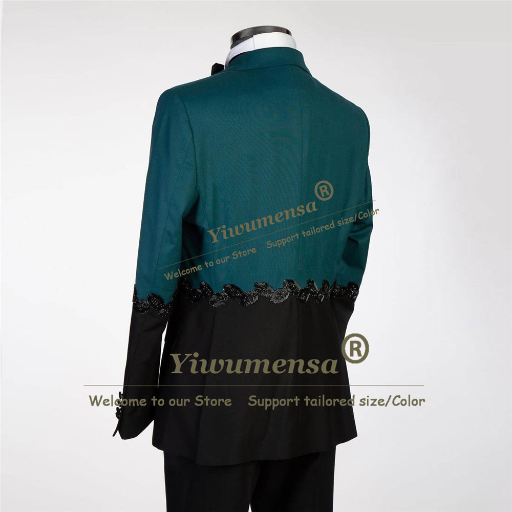 Unique Design Suits Men Splice - Men Formal Wear With Blazer review and price