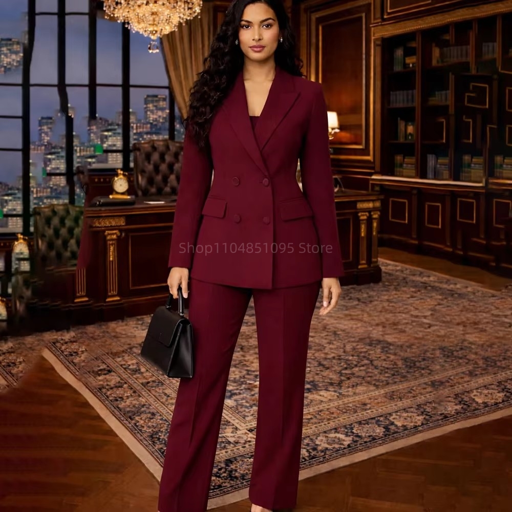 Fashion Chic Burgundy Suits fo - Wool Suit Jacket review and price