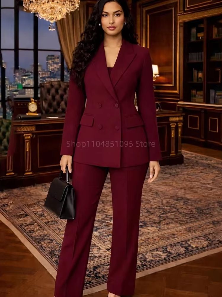 Fashion Chic Burgundy Suits fo - Wool Suit Jacket review and price