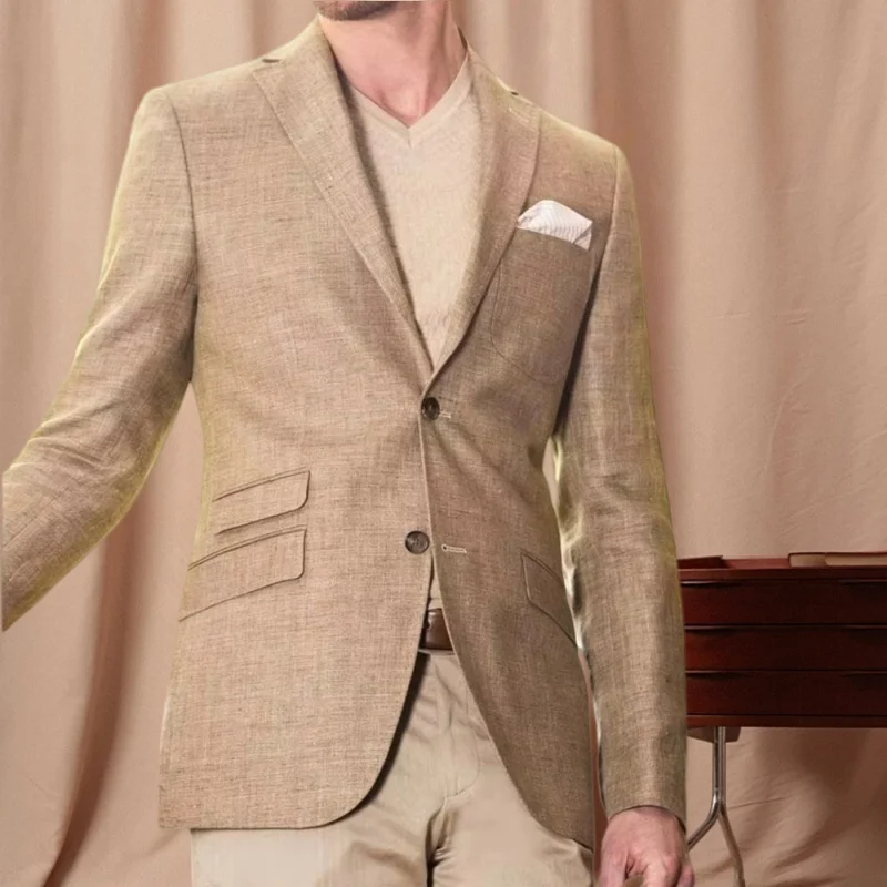 Men's Linen Blazer Jacket and  - High End Men'S Formal Wear review and price