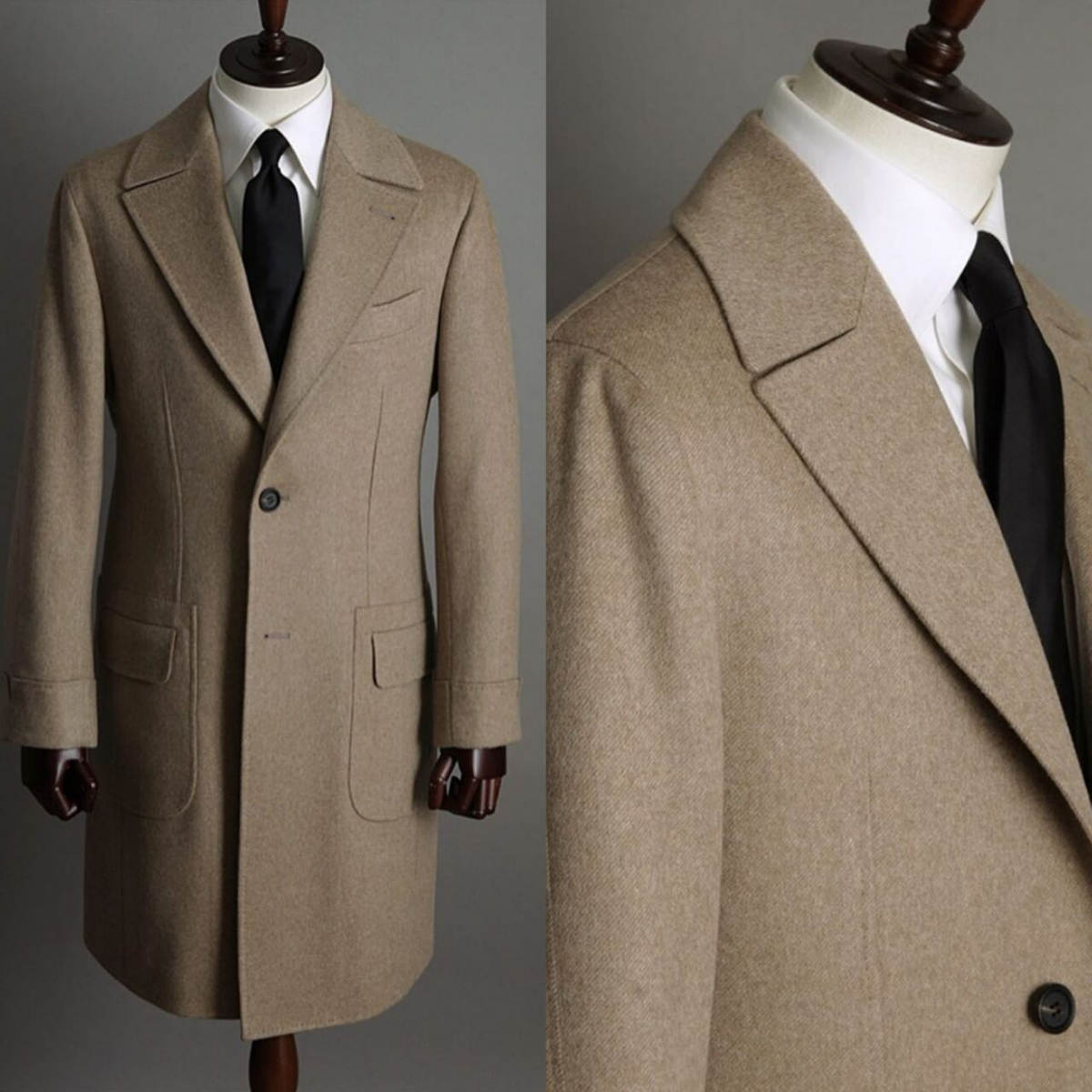 Khaki Vintage Men Coat Formal  - Men'S Vintage Formal Wear review and price