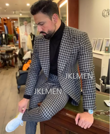 Houndstooth Mens Suits 2PCS We - Men'S Vintage Formal Wear review and price
