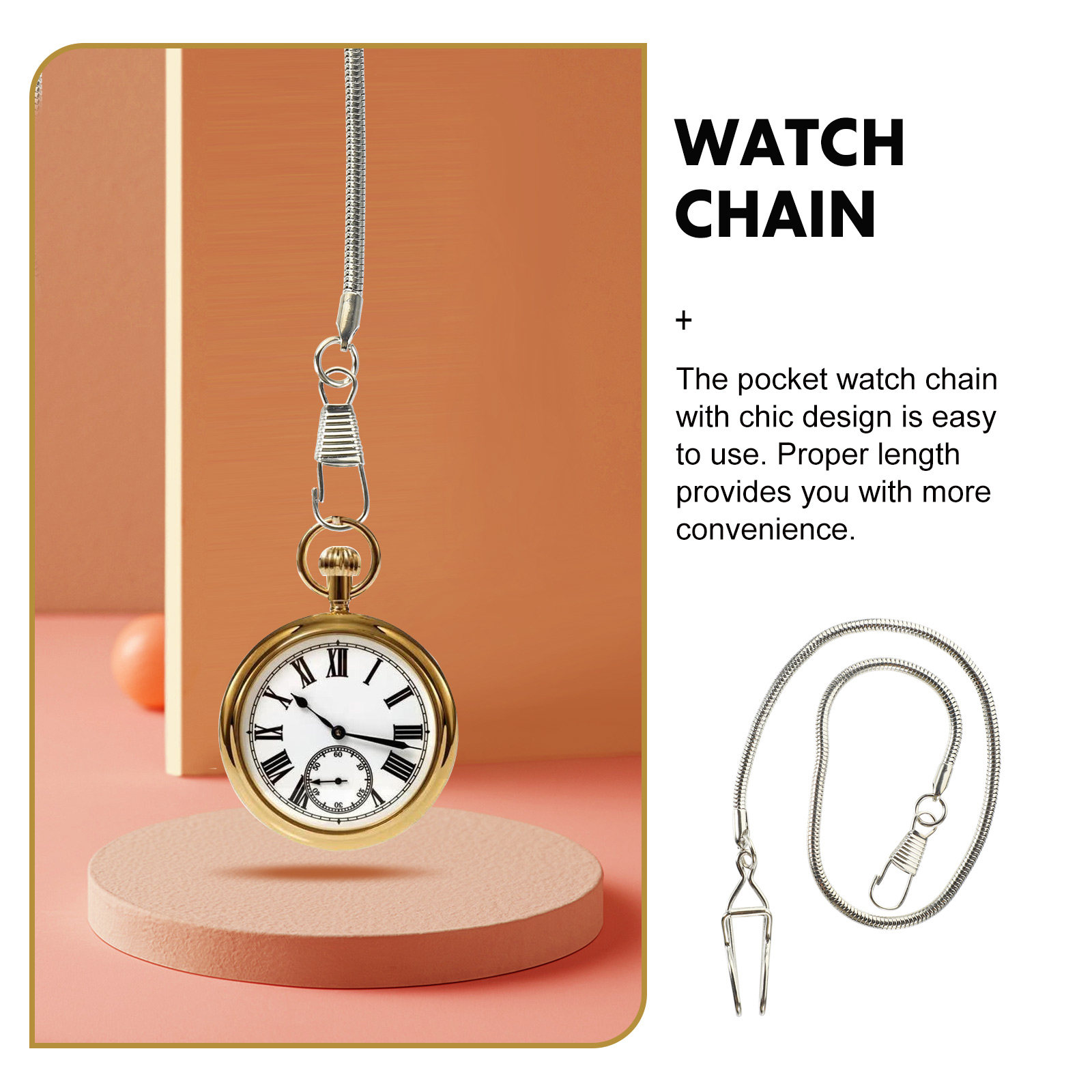 Pocket Watch Chain Alloy Metal - Men Formal Wear With Jeans review and price
