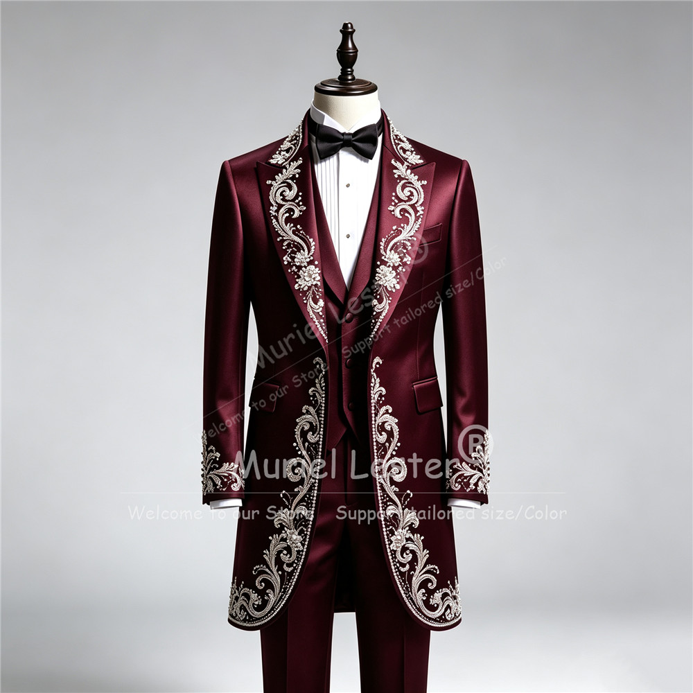 Luxury Man Wedding Tuxedo Suit - Men Formal Wear With Blazer review and price